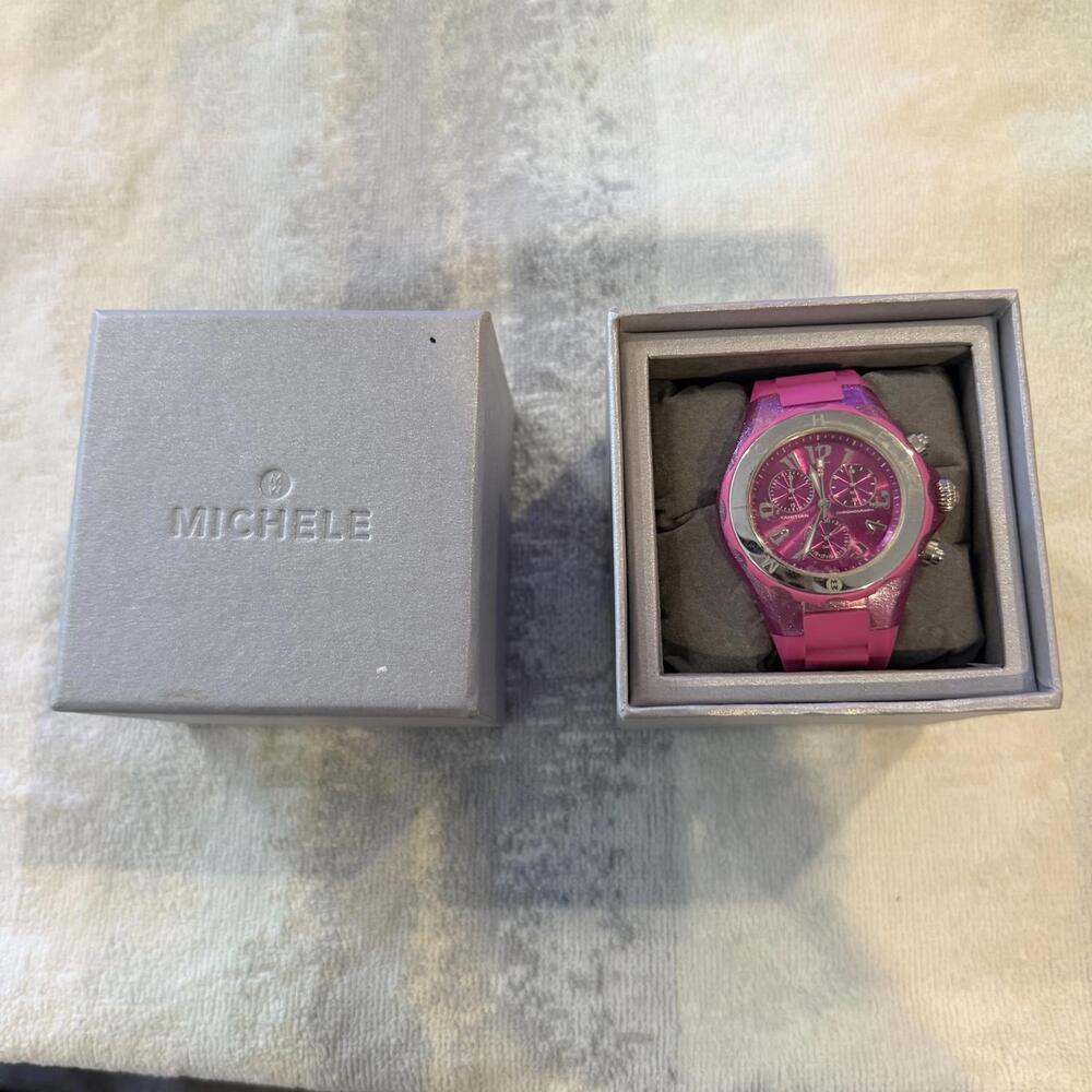 Michele Women's Pink Sport Watch
